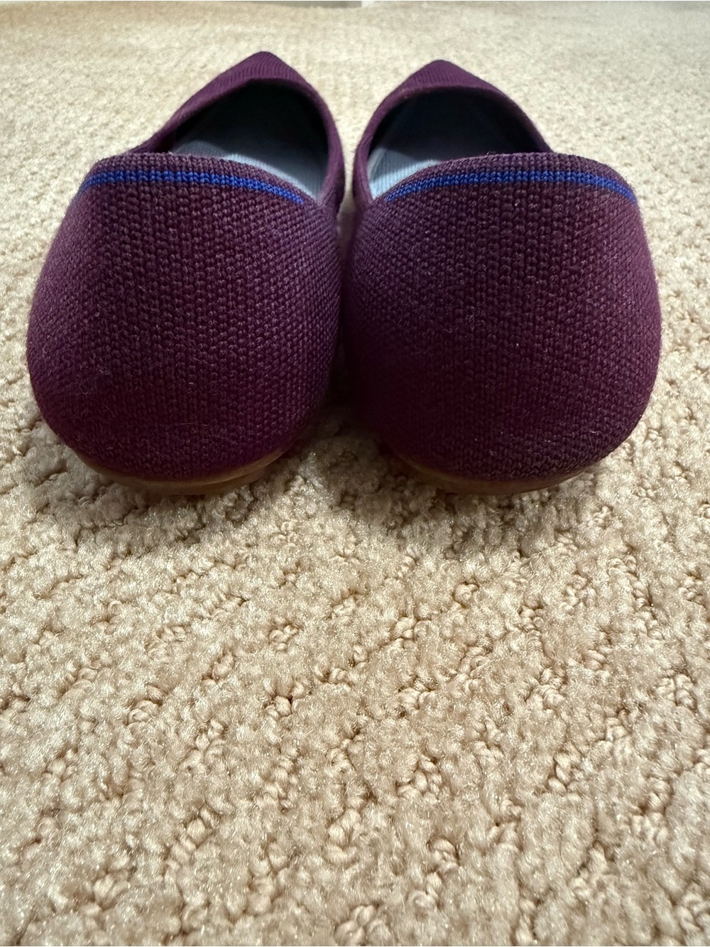 Rothy's Pointed Toe Flats in Plum - Picture 4 of 6